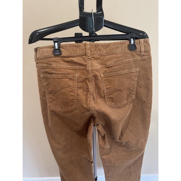 Talbots Heritage Corduroy Pants Women's Size 14 Brown Straight Leg Stretch - Picture 4 of 6